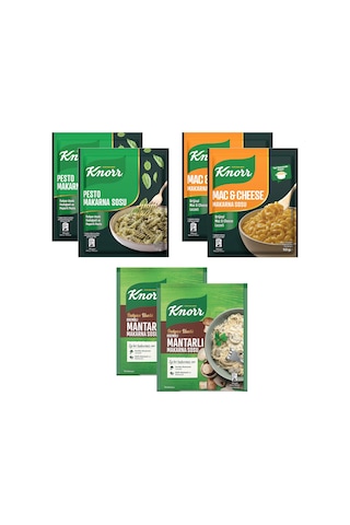 Knorr Makarna Sosu 3 Çeşit 6 Lı Karma Paket