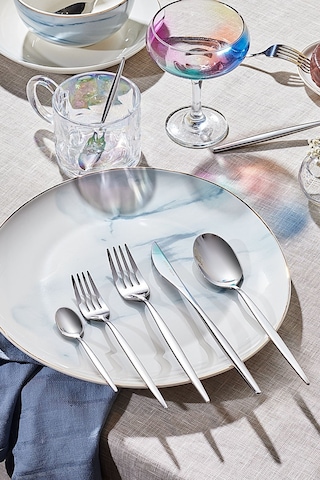 Karaca  Lizbon Platin 12 Kişilik 60 Parça Çatal Kaşık Bıçak Takımı