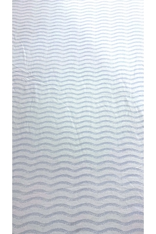 Pamuklu Penye 70x140 Lastikli Bebek Çarşafı Lastikli Beşik Çarşafı Bebek Çarşafı Zikzak Mavi