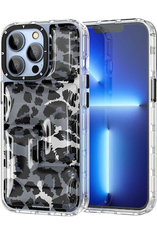 Youngkit Apple Uyumlu iPhone 13 Pro Kılıf YoungKit Leopard Article Serisi Kapak ZORE-267396