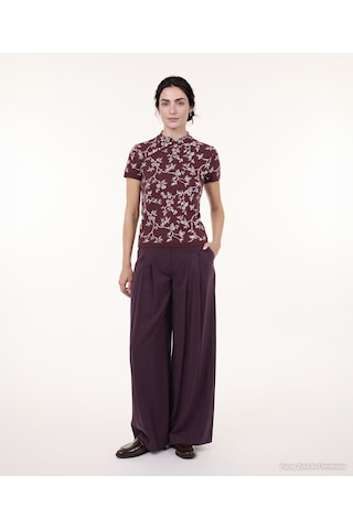 Yargıcı Regular Dik Yaka Kısa Kol Kazak 26kktr2102x 016 Bordo