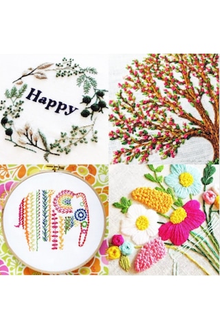 100 Farklı Renk Muline, Etamin, Kanaviçe, Rokoko, Nakış Ipi