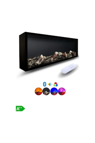 Arif Şömine Dekoratif Elektrikli Yapay Şömine 150x25x15 Cm