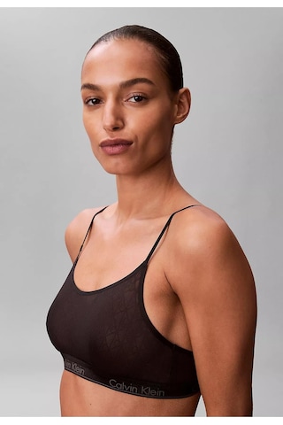 Calvin Klein Kadın Slim Fit Dokuma Kumaş Mini Siyah Büstiyer-14730
