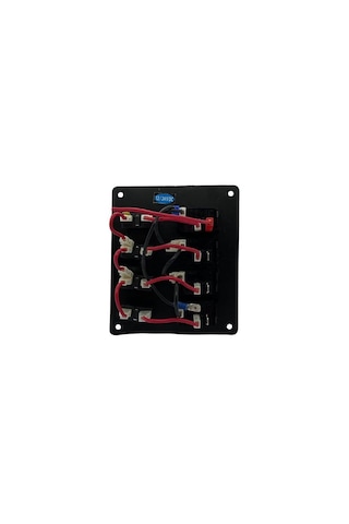 Tekne Karavan 4lü Sigort Paneli Otomatik - Marin Sigorta Paneli Siyah