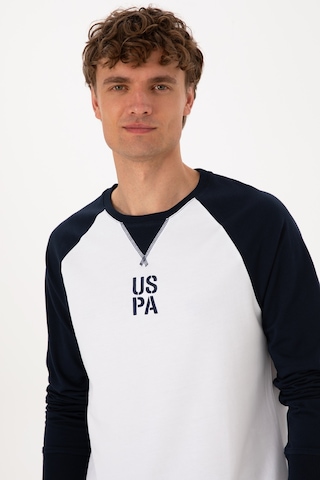 U.S. Polo Assn. Erkek Bisiklet Yaka Regular Fit Lacivert İnce Sweatshirt 50315420-VR033