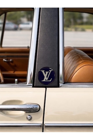 Lv Damla Sticker Etiket Kabartmalı 3d Silikon Direk Arması Louısvuıtton Yuvarlak 2adet 3,5x3,5cm Lacivert