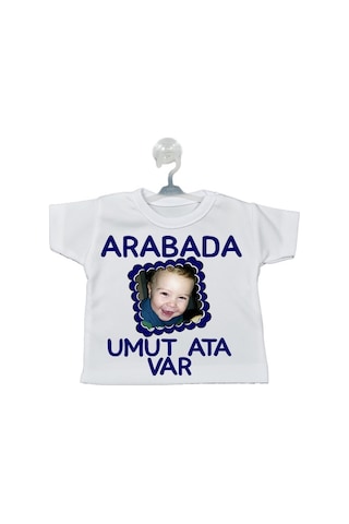 Isim Ve Fotoğraflı Arabada Bebek Var Levhası Mini Tişört (Erkek) Isim Ve Fotoğraflı Arabada Bebek Var Levhası Mini Tişört (Erkek)