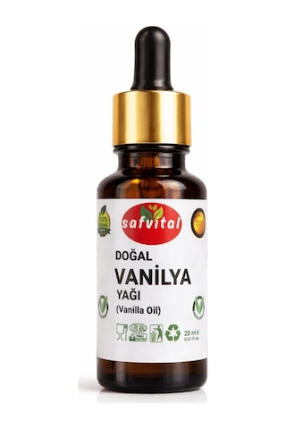Safvital Vanilya Yağı 20 Ml Aromatik Bakım Yağı Cilt Saç Ve Aromaterapi İçin Kalıcı Hoş Koku