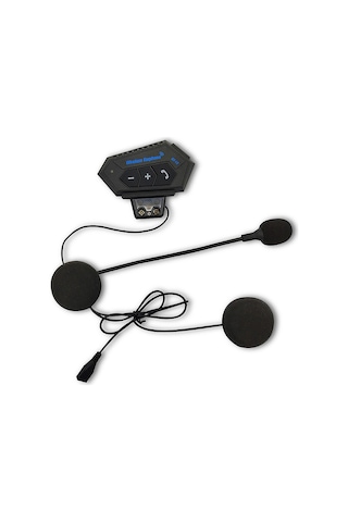 Gajeena Motorsiklet Kaskı İçin Bluetooth Kulaklık - Kablosuz Konuşma, Müzik Kontrolü, Uzun Pil Ömrü, Siyah Renk