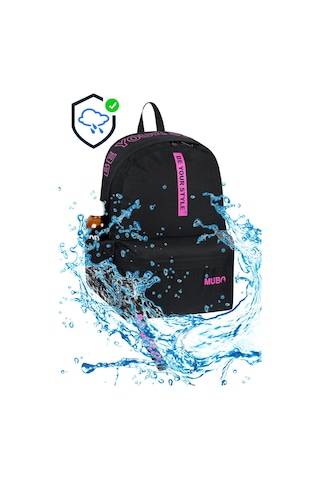 Geniş Hacimli Günlük Ve Okul Kullanımına Uygun Unisex Siyah Fuşya Sırt Çantası Pwcnt005 Siyah Fuşya