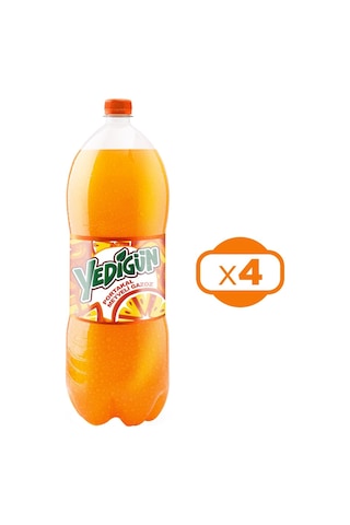 Yedigün Portakal Meyveli Gazoz 4 x 2500 ML