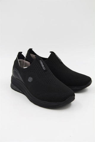 Forelli Elvin 30007 Kadın Comfort Ayakkabı - Siyah-siyah Siyah