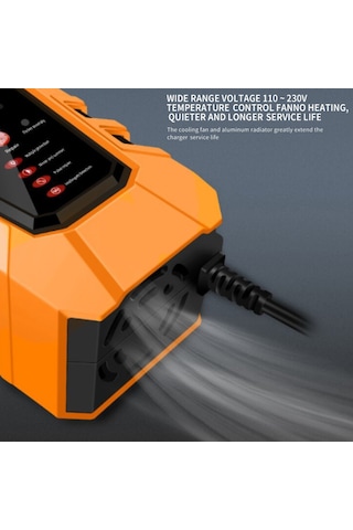 Reedark 12v 6a Akıllı Şarj Cihazı - Araç, Kamyon Ve Motosiklet Aküleri İçin Hızlı Tamir Şarj Aleti Ab Fişli