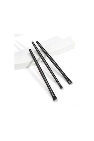 Wezone Maange 3'lü Göz Makyaj Fırçası Seti: Far, Kaş Ve Yumuşatıcı Fırçalar - Doğal Renk Geçişi, Dayanıklı Nilon Tüyler