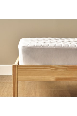Bella Maison Sıvı Geçirmez Microfiber Kapitoneli Fitted Yatak Alezi Beyaz 160 x 200 Beyaz