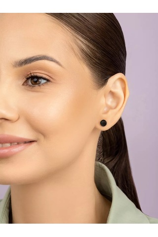 Veronika Yuvarlak Halka Gümüş Küpe Takı 119832652 Altın