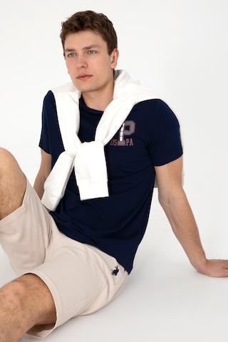 U.S. Polo Assn. Erkek Regular Fit Bisiklet Yaka Lacivert Tişört 50306897-VR033