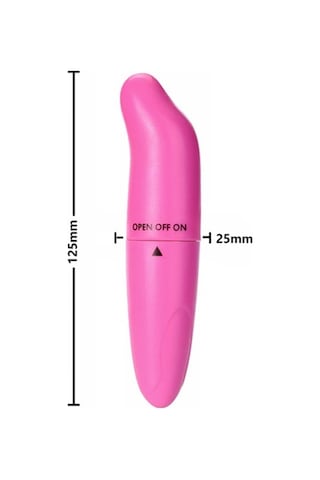 River World 12,5 Cm'lik Tek Titreşim Modlu Mini Boy Pembe Renkte Vibratör