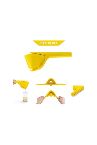 Kangvka Kolay Sıkma Özellikli Manuel Portakal Ve Limon Sıkacağı, Pp Malzeme, 25cm