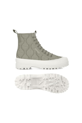 Superga 2644 Alpina Quilted Nylon Kadın Yeşil Bilekli Sneaker Yeşil-52