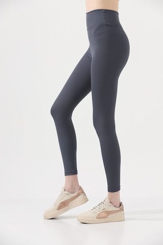 Kadın Fitilli Yüksek Bel Toparlayıcı Tayt Antrasit