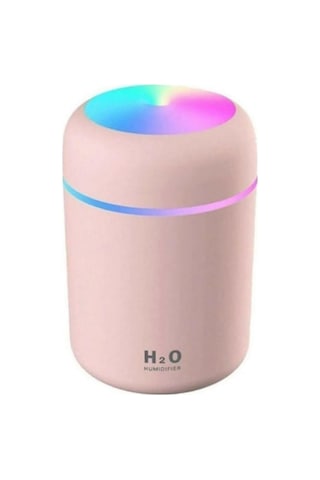 300 Ml Ulrasonik Hava Nemlendirici Buhar Makinesi Ve Aroma Pembe Beyaz