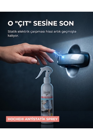 Toptancı Paketi Hochei Antistatik Sprey - Tekstil Ürünleri İçin 250 Ml X 24 Adet 24'lü Set