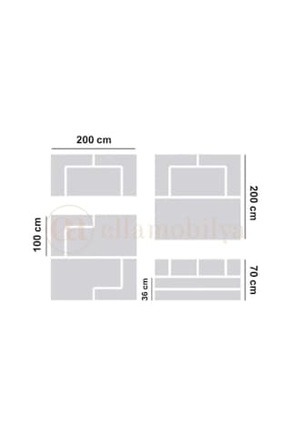 Nova Serisi Kanepe Pratik, Yer Yatağı, Dayanıklı, Bondex Sünger 200x200 Pudra