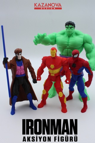 Kazanova Design Iron Man Aksiyon Figürü 14 Cm Marvel Masaüstü Dekoratif Hediyelik