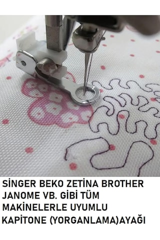 Swart Singer Pfaff Zetina Janome Brother Kapitone Ayak Yorganlama Ayağı