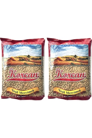 Korcan Yeşil Mercimek 2 x 1 KG