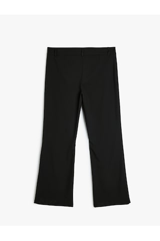 Koton Standart Bel Bol Paça Kumaş Pantolon Siyah 5wak40218pw Siyah