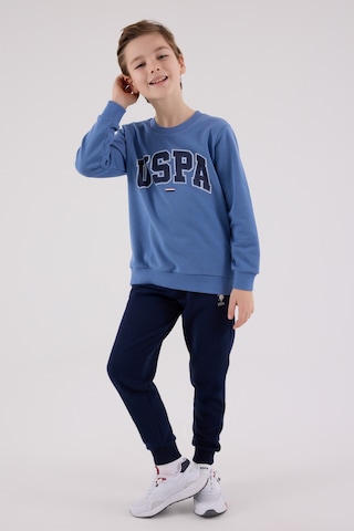 U.S. Polo Assn. Lisanslı Erkek Çocuk Alt Üst 2 Parça Eşofman Takımı Us2227 Mavi