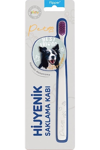 Flipper Pets Yetişkin Diş Fırçası Ve Saklama Kabı Seti