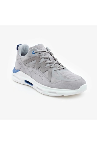 Greyder 18400 A.gri Hakiki Deri Erkek Sneaker Spor Ayakkabı Gri