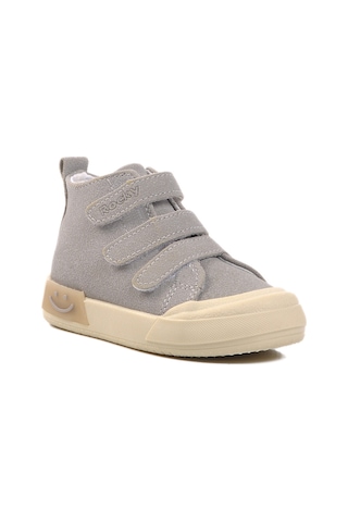 Gri Cırtlı Unisex Çocuk Spor Ayakkabı 34 B Gri