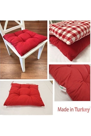 Amerikan Servis Kırmızı 6lı Supla Ve Runner Set Ve 6 Adet Pamuklu Kırmızı