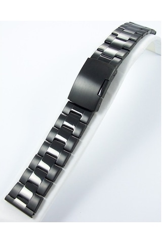 26Mm Siyah Metal Saat Kordonu Çelik Kolçak 1. Kalite Kolçak