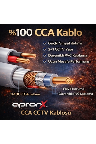 Cctv Kablo 2+1 2x0,22mm 100 Metre