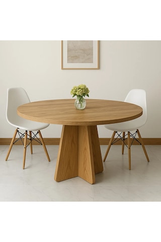 Barberon Yuvarlak Modern Dekoratif Yemek Masası Mutfak Masası