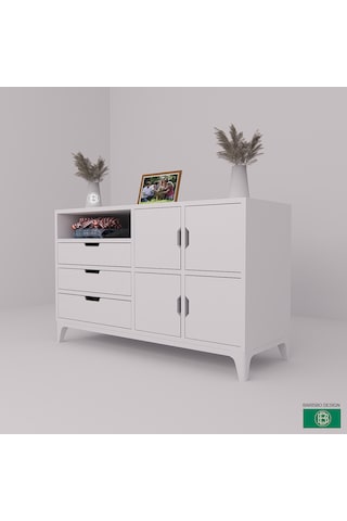 Şifonyer Ve Çok Amaçlı Geniş Depolama Alanlı Dolap
