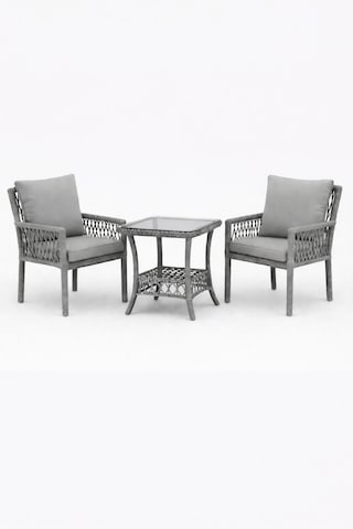 Oslo Raddan 1+1 Bistro Set Minderli 2 Kişilik Raddan Oturma Grubu Camlı Sehpa Bahçe Balkon Teras Set Gri Gri Oslo Raddan 1+1 Bistro Set Minderli 2 Kişilik Raddan Oturma Grubu Camlı Sehpa Bahçe Balkon Teras Set Gri Gri