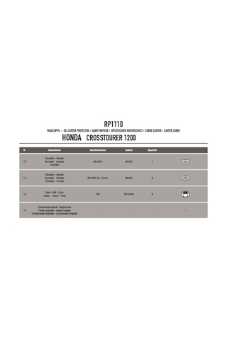 Givi Rp1110 Honda Vfr 1200X Crosstourer 12-19 Karter Koruma