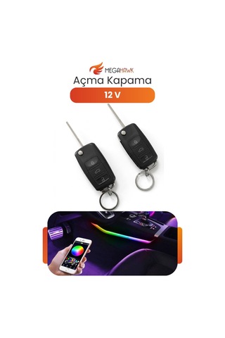 12v Uzaktan Kumandalı Açma Kapama Modülü Universal Araç Kontrol Sistemi Seti T-118