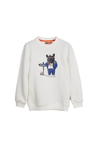 Bad Bear Panther Beyaz Çocuk Sweatshirt-Off-Whıte Çok Renkli