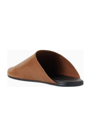 Camp Jeffrey Campbell Kadın Deri Fathom Terlik, Minimalist Günlük Tasarım Koyu Kahverengi 38