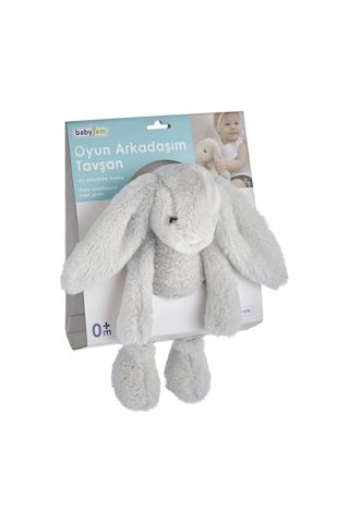Babyjem 730 Oturabilen Tavşan Uyku Arkadaşım 30Cm 5117-Gri