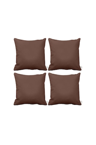 Enc Home 4'lü Kırlent Kılıfı Kahverengi Enc Home 4'lü Kırlent Kılıfı Kahverengi