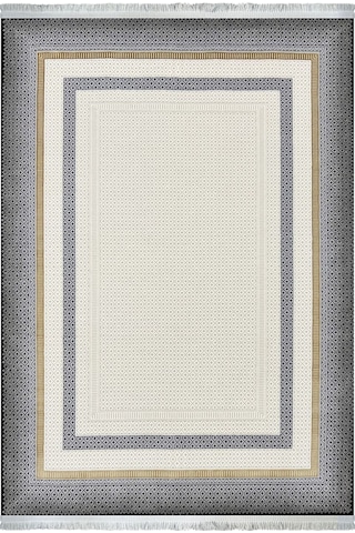 Woolen Halı Pera Akrilik Halı 4501 Grı Renkli